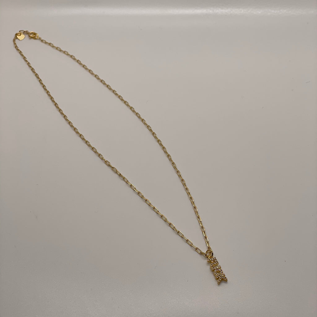 F*CK Paper Clip Necklace