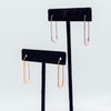 Pave Safety Pin Earrings