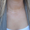 Multi-Strand Paperclip Pearl Necklace